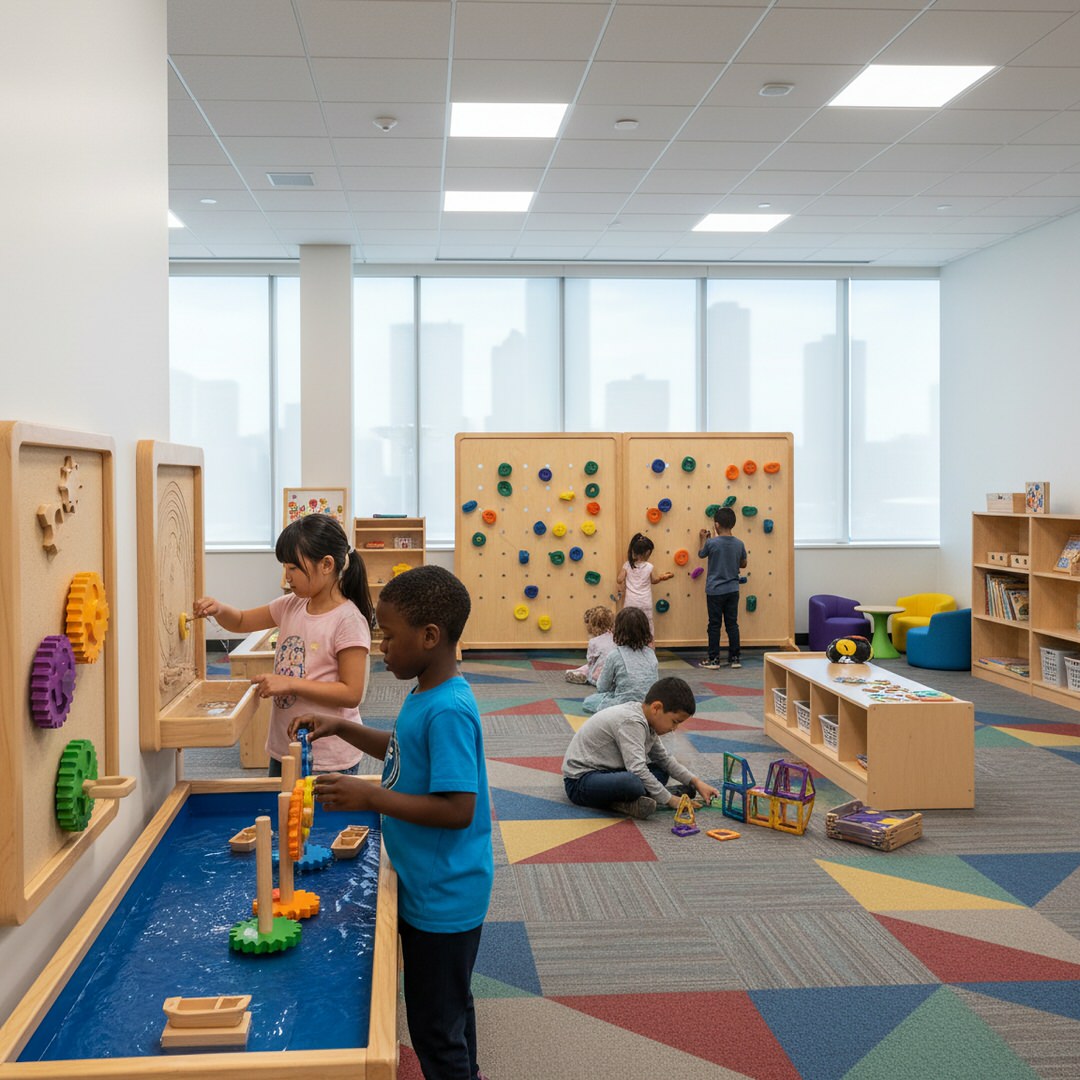 Children enjoying autism-friendly activities